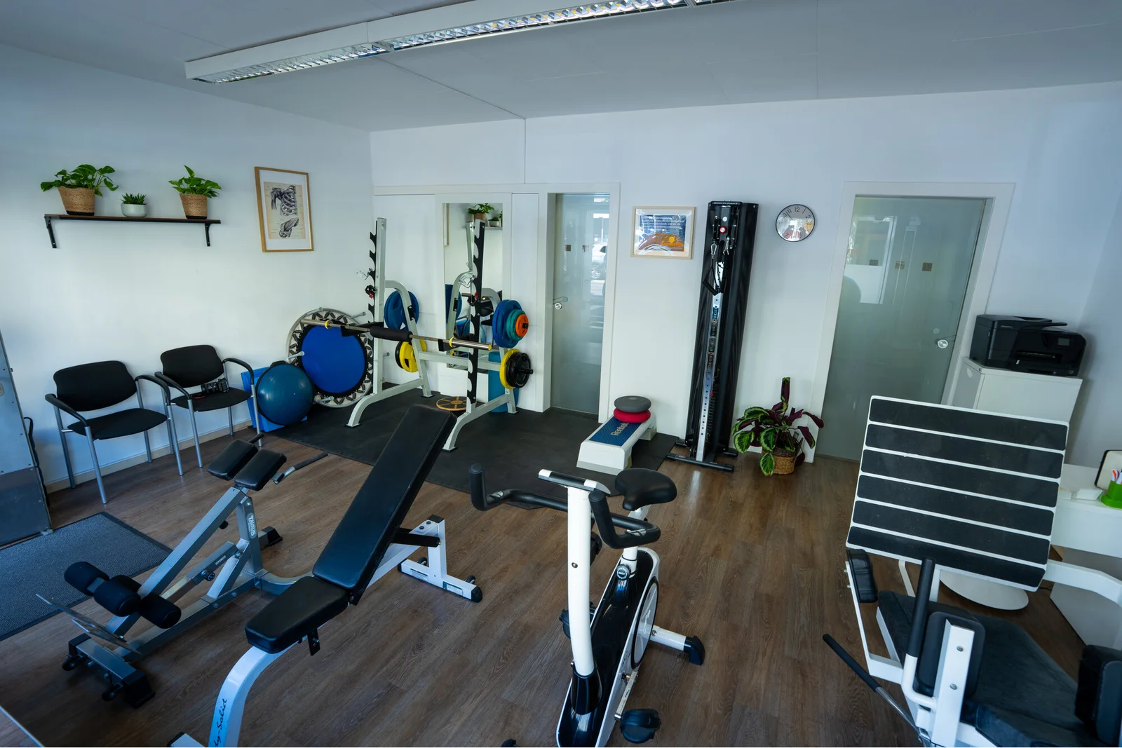 Fitnessraum der Spitex Sunneschyn in Basel.